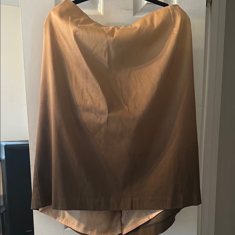 Coldwater Creek Tan Gradient Midi Skirt